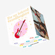 Beloved Granddaughter Electric Guitar Confetti-exploding Greetings Card