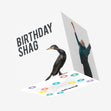 Rude Bird Birthday Shag Confetti-exploding Greetings Card