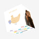 Happy Birthday Chicken And A Gift Confetti-exploding Greetings Card