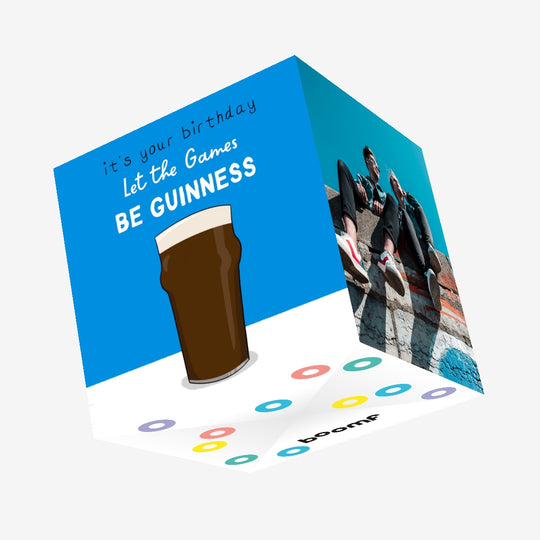 Let The Games Be Guinness Birthday Confetti-exploding Greetings Card