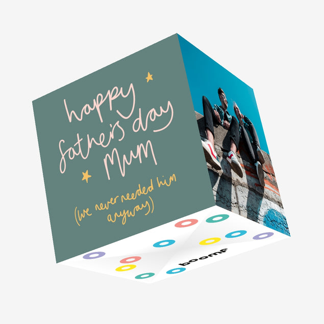 Happy Father's Day Mum Confetti-exploding Greetings Card