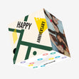 Bauhaus Style Happy Anniversary Confetti-exploding Greetings Card