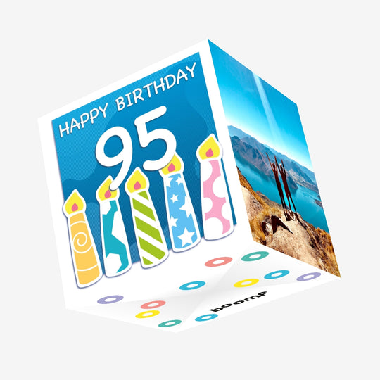 Happy 95th Birthday Confetti-exploding Greetings Card