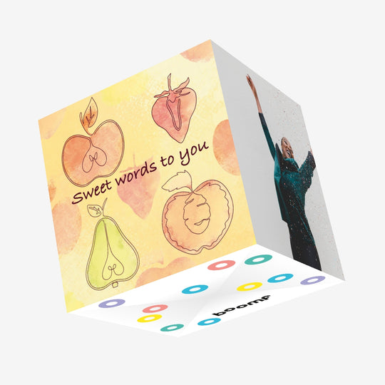 Sweet Words To You Confetti-exploding Greetings Card