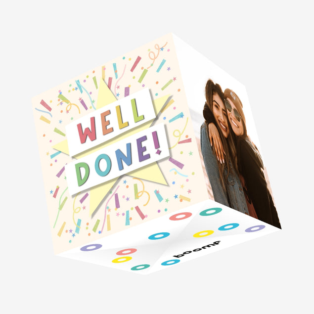 Confetti Star Well Done Confetti-exploding Greetings Card