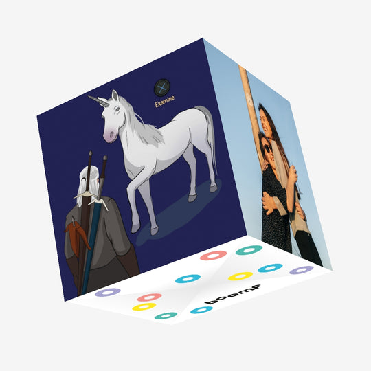 Unicorn Witcher Confetti-exploding Greetings Card