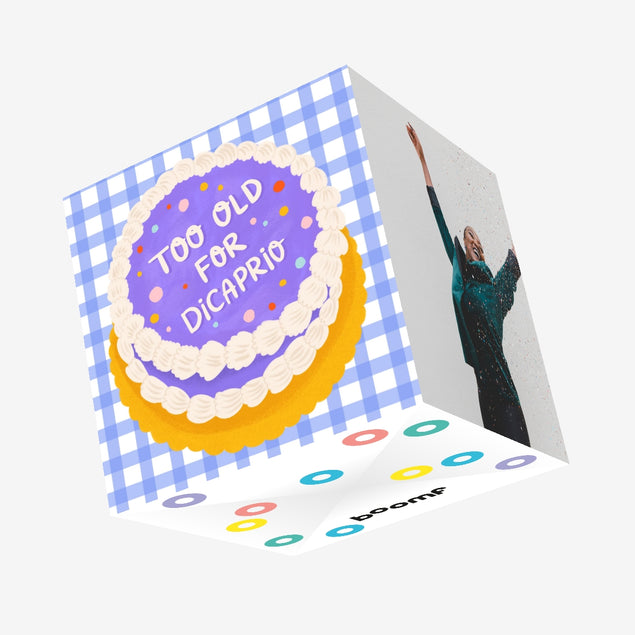 25th Birthday Too Old For DiCaprio Confetti-exploding Greetings Card – Boomf