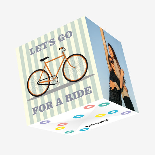 Let's Go For A Ride Confetti-exploding Greetings Card
