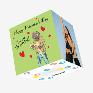Zombie You're The Sweetest Valentine's Confetti-exploding Greetings Card