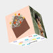 Love Message Bomb 3D Cube Card
