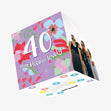 40 And Bloomin' Lovely Birthday Confetti-exploding Greetings Card
