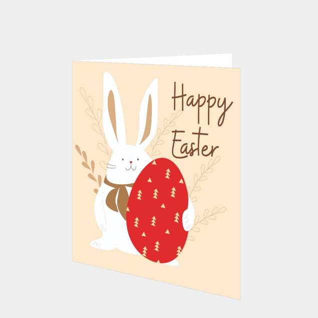 Red Egg Easter Card