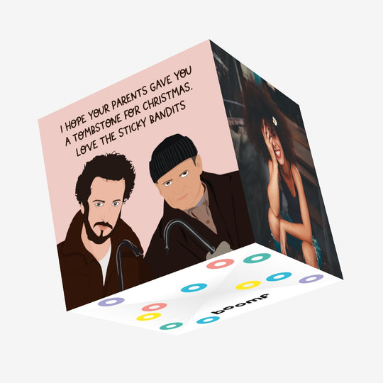 Tombstone For Christmas Home Alone Christmas Confetti-exploding Greetings Card