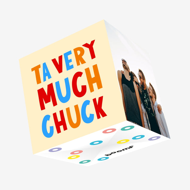 Ta Very Much Chuck Thank You Confetti-exploding Greetings Card