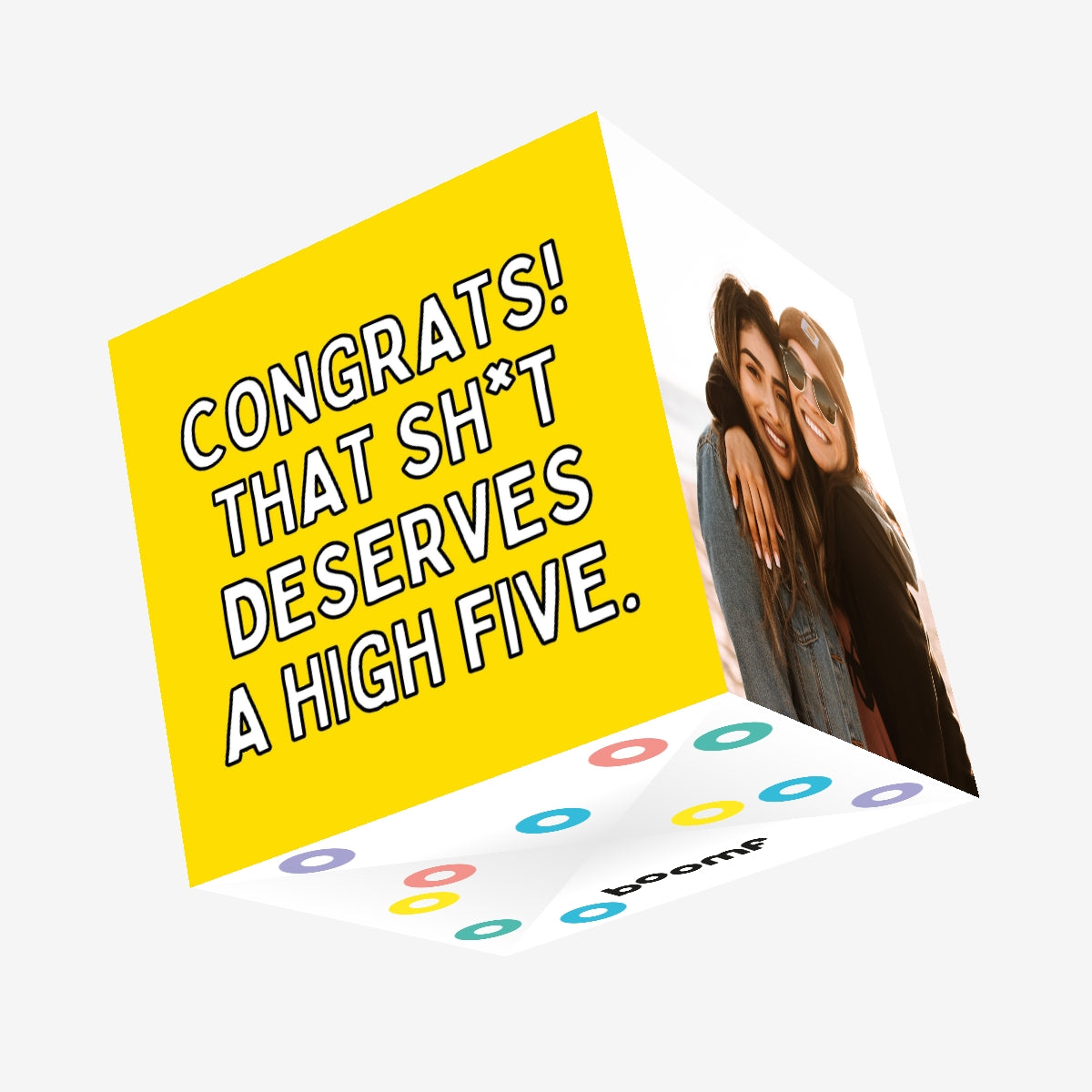 High Five Confettiexploding Greetings Card Boomf