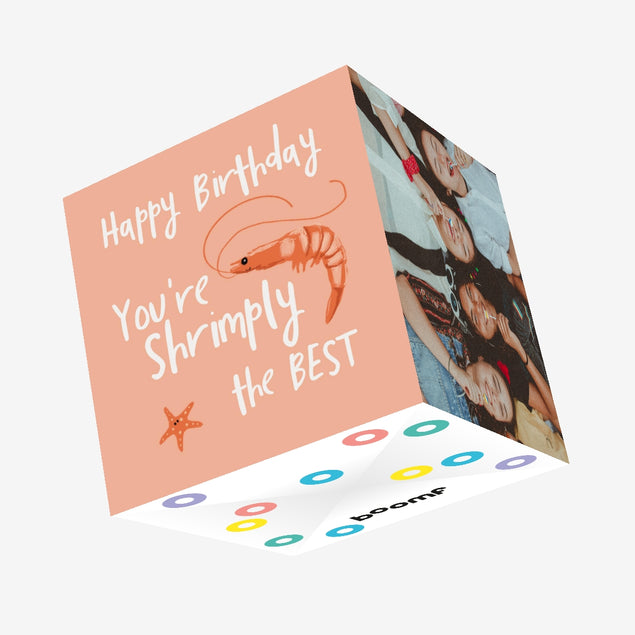Shrimply The Best Confetti-exploding Greetings Card