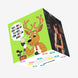 Merry Christmas Funny Deer Golf Confetti-exploding Greetings Card