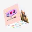 Peace Love Tik Tok Confetti-exploding Greetings Card