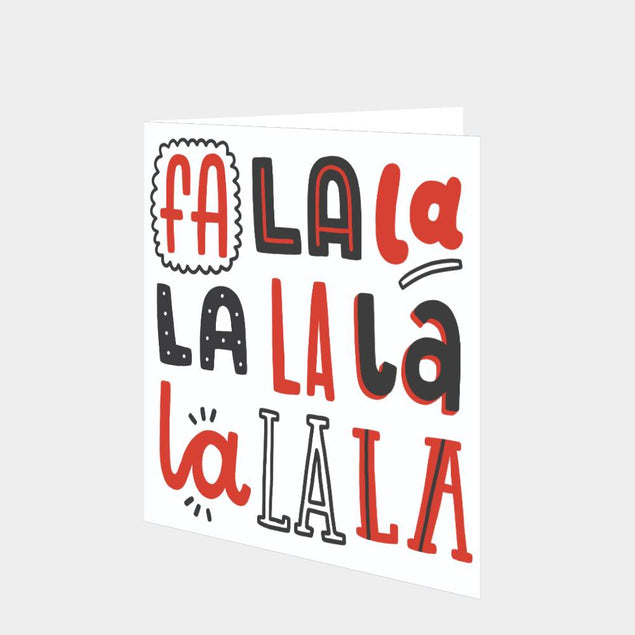 Fa La La Christmas Card