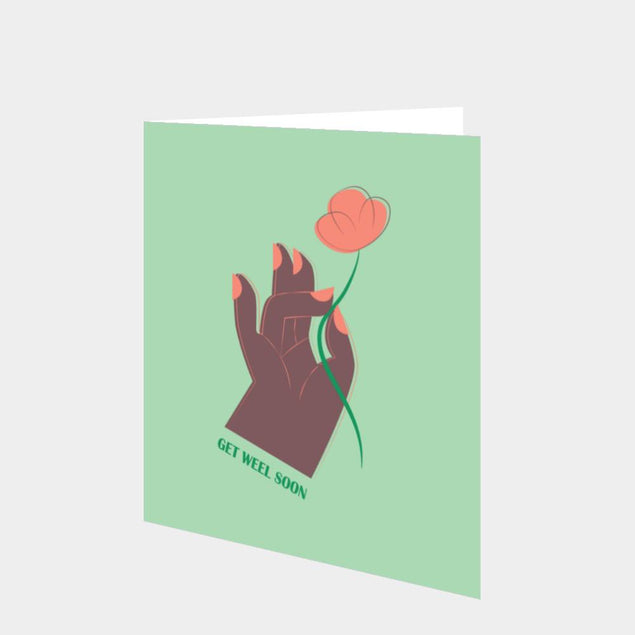 Get Well Flower For You Card