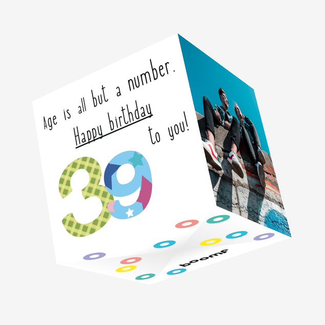 Happy 39th Birthday To You! Confetti-exploding Greetings Card