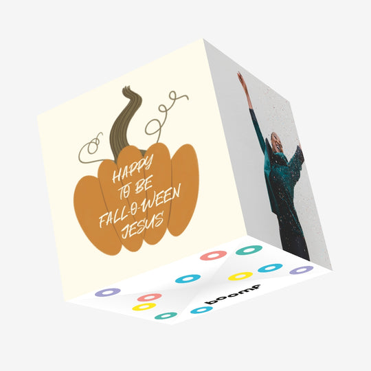 Halloween Chritmas Pumpkin Confetti-exploding Greetings Card