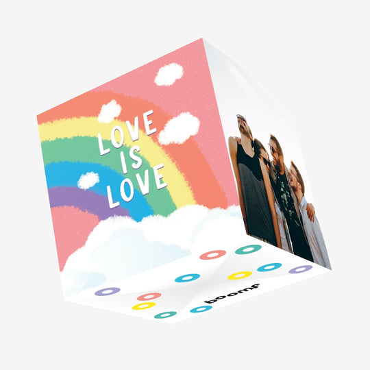 Love Is Love Confetti-exploding Greetings Card