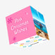 Pink Christmas Wishes Christmas Confetti-exploding Greetings Card