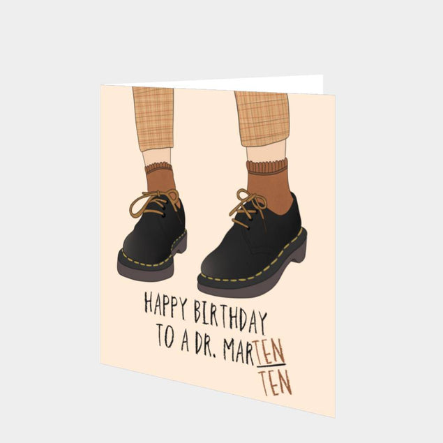 Mar-Ten/Ten Birthday Card