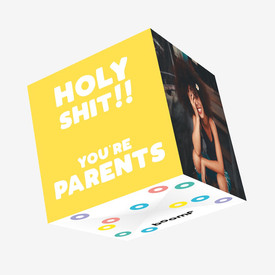 Holy S**t You're Parents! Confetti-exploding Greetings Card