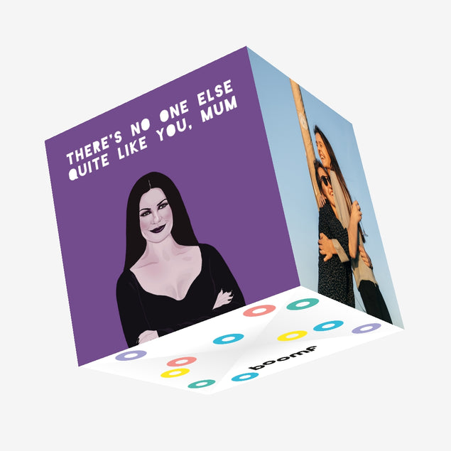 Morticia Addams Mother's Day Confetti-exploding Greetings Card