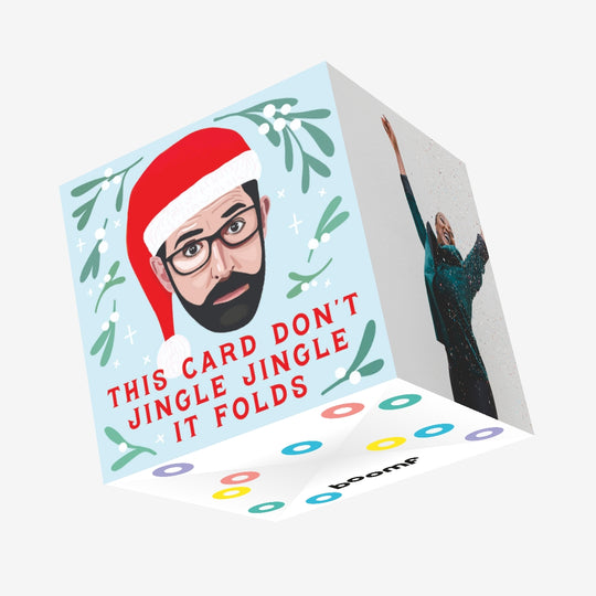 Louis Theroux Jingle Christmas Confetti-exploding Greetings Card