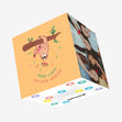 Play Ukulele Orange Confetti-exploding Greetings Card