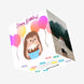 Hedgehog With Cake And Pink Balloons Happy Birthday Confetti-exploding Greetings Card
