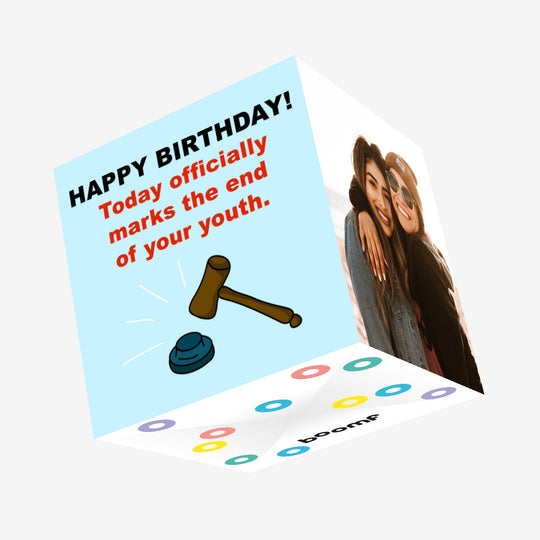 Happy Birthday The End Of Your Youth Confetti-exploding Greetings Card