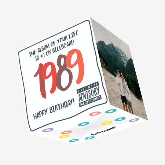 The Album Of your Life 1989 Birthday Confetti-exploding Greetings Card