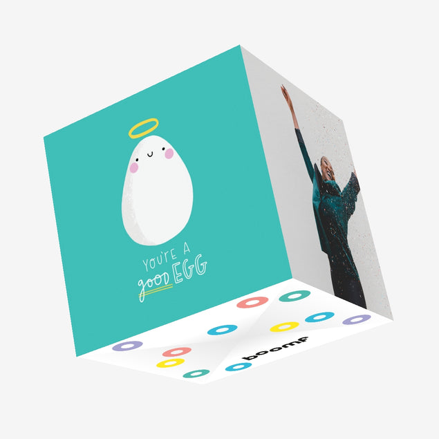 Good Egg Confetti-exploding Greetings Card