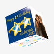 A New Star Was Born Today Happy 15th Birthday Confetti-exploding Greetings Card