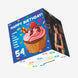 Happy 54th Birthday Cupcake Confetti-exploding Greetings Card