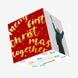 Merry First Christmas Together Minimalist Confetti-exploding Greetings Card