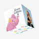Cute Pink Elephant Happy Birthday Confetti-exploding Greetings Card