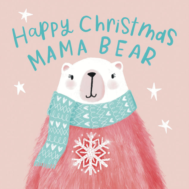 Happy Christmas Mama Bear Card