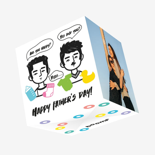 Happy Dads Father's Day Confetti-exploding Greetings Card