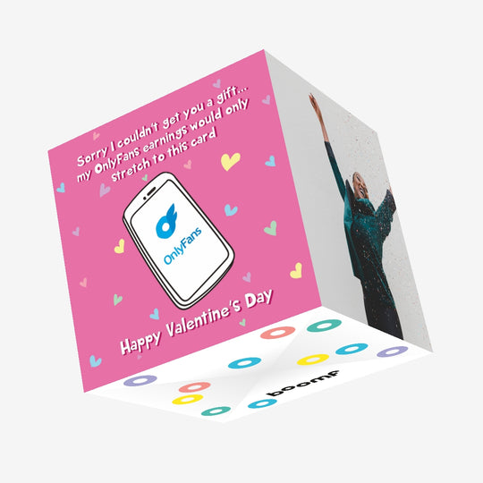 Only Fans Happy Valentine's Day Confetti-exploding Greetings Card