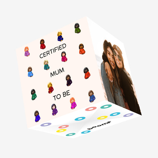 Certified Mum To Be Congrats Confetti-exploding Greetings Card