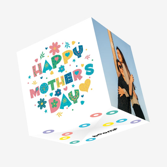Happy Mother's Day Floral Confetti-exploding Greetings Card