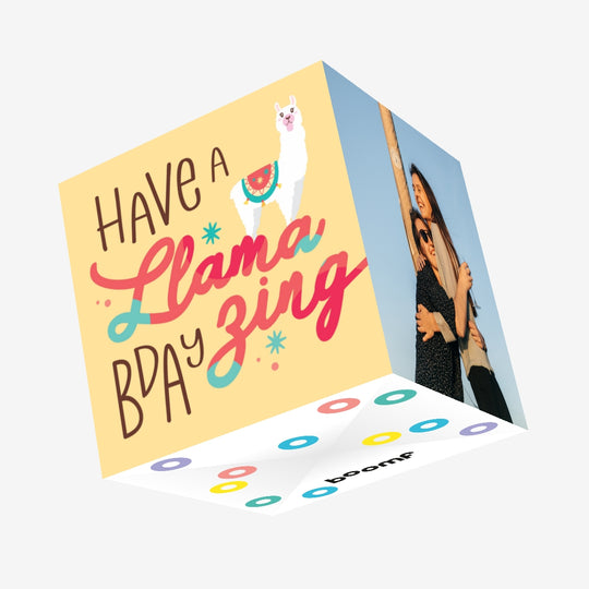 Have A Llamazing Birthday Confetti-exploding Greetings Card