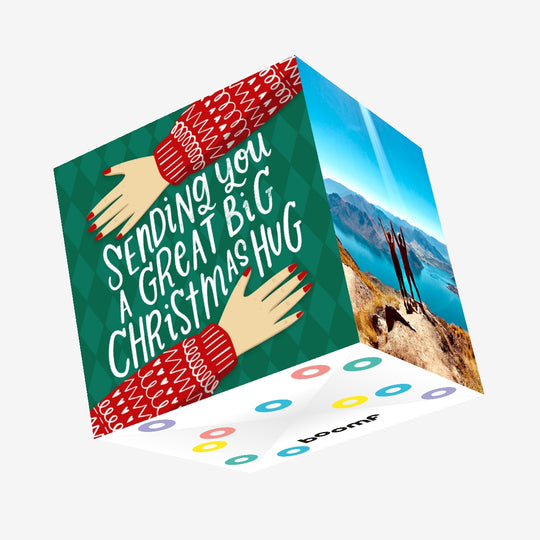 Christmas Hug Confetti-exploding Greetings Card