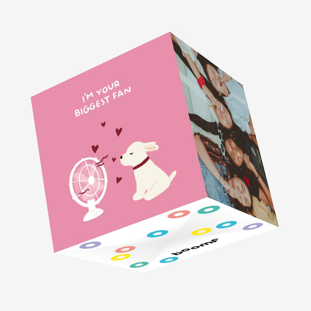 I'm Your Biggest Fan Lovely Dog Confetti-exploding Greetings Card