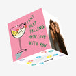 Can't help falling gin love with you Confetti-exploding Greetings Card